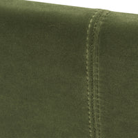 Marcella Upholstered Shelter Headboard Bed Set, King, Olive Green Performance Velvet Box Spring Required King Olive Green Wood Foam Velvet Velvet