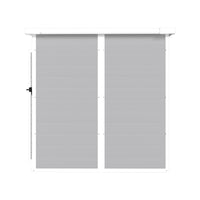 6X6 Ft Storage Shed, Waterproof Resin Outdoor Storage Shed With Floor & Window & Lockable Doors And Vents, Tool Shed For Bike, Garden, Backyard,Lawn, All Weather Use, Light Grey Gray Primary Living Space Polypropylene