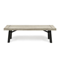 Bettina Bench Grey Acacia Wood