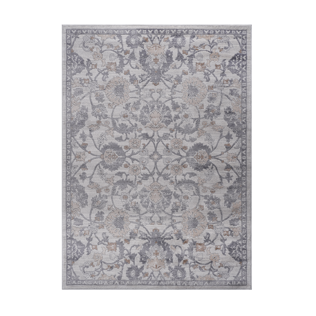 Naar Marfi Collection 8X10 Sand Ivory Oriental Non Shedding Living Room Bedroom Dining Home Office Stylish And Stain Resistant Area Rug Sand Polyester