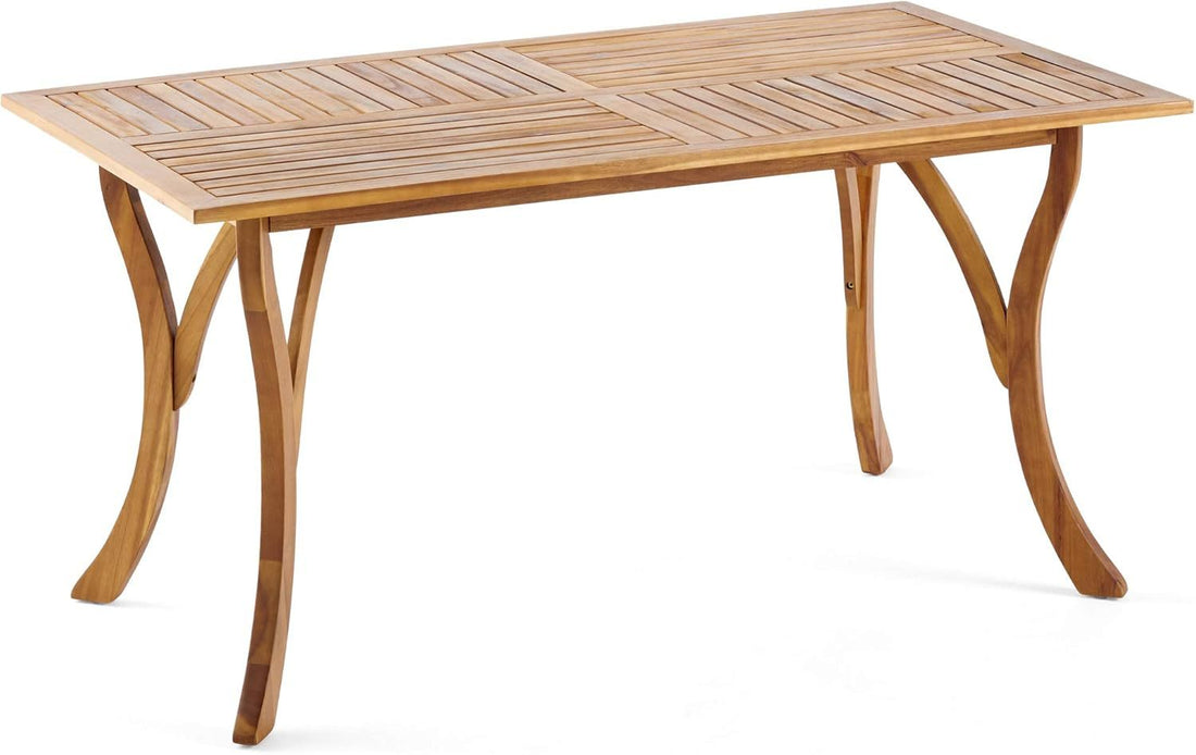 Hermosa 59" Rectangular Wood Table Teak Acacia Wood