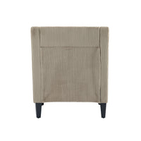 Coolmore Modern Accent Chair,Upholstered Armchair With Scooped Arms For Bedroom,Apartment,Studio,Office,Waiting Room Camel Corduroy Camel Primary Living Space Foam Corduroy