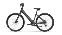 Minimalist Fitness Step Through E Bike W Up To 62 Miles Max Operating Range And 20 Mph Max Speed Matte Black Matte Black Aluminum