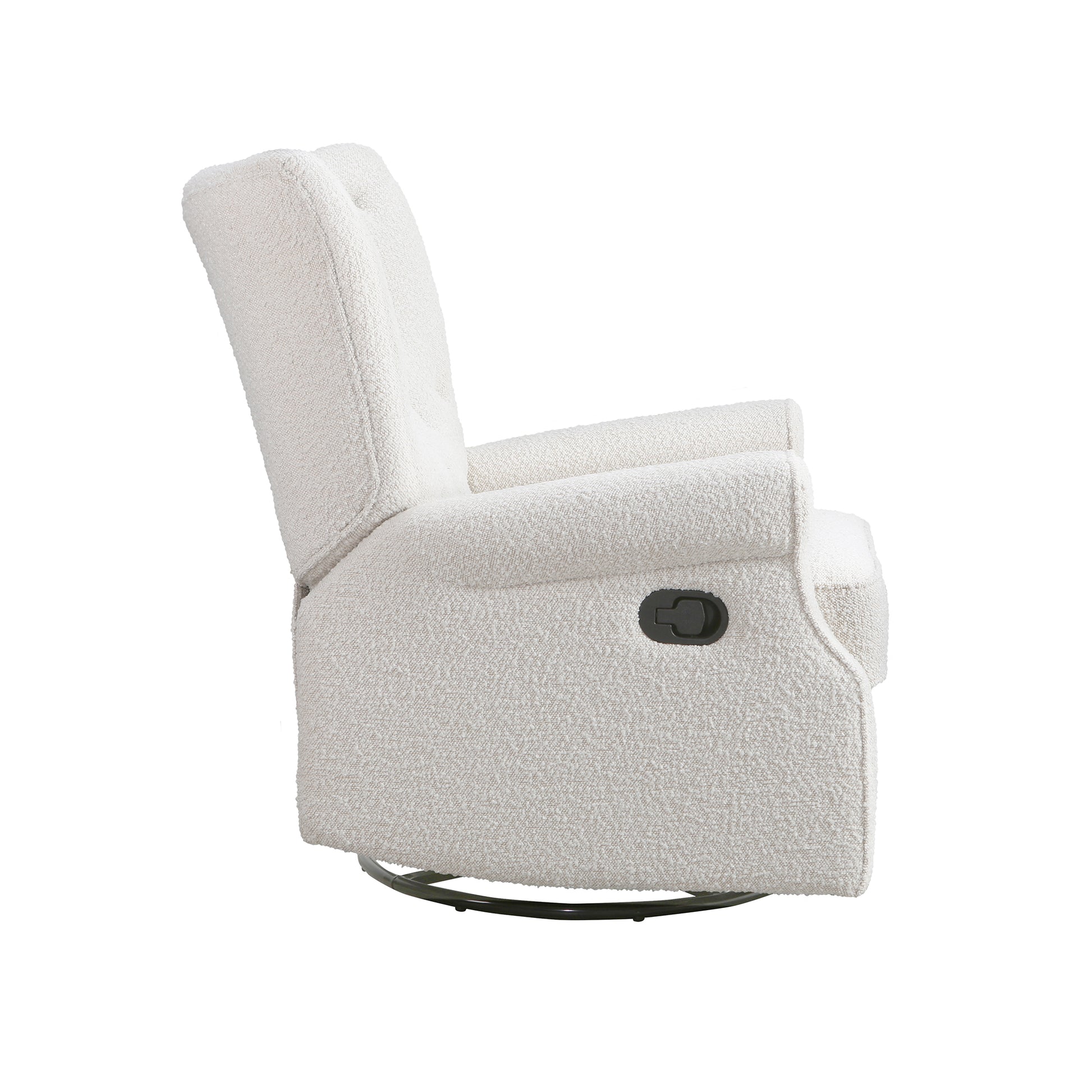 Alice Wingback Recliner In Cream Boucle Cream Fabric