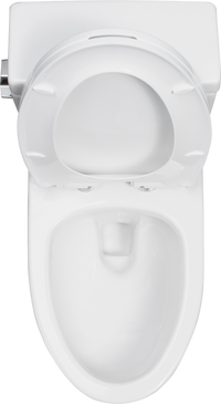 1.28 Gpf One Piece Toilet Single Flushwater Saving Elongated Comfort Height Floor Mounted, Soft Closing Seat, 1000 Gram Map Flushing Score Toilet, Gloss White 23T03 Gw White Ceramic