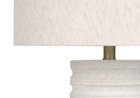 Lighting, 28"H, Table Lamp, Cream Resin, Ivory Cream Shade, Transitional Cream Polyresin