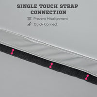 Soozier Pole Dance Mat, 2"T X 5'W Folding Pole Dance Mat For Home, Lightweight And Foldable, Grey Light Grey Pvc