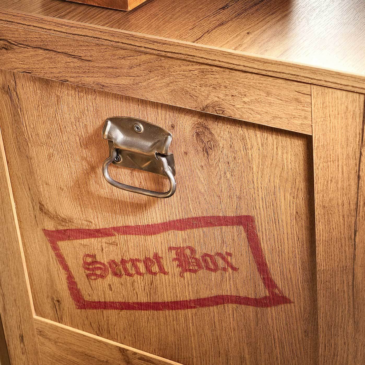 Ahoy 4 Drawer Chest Brown Oak Particle Board