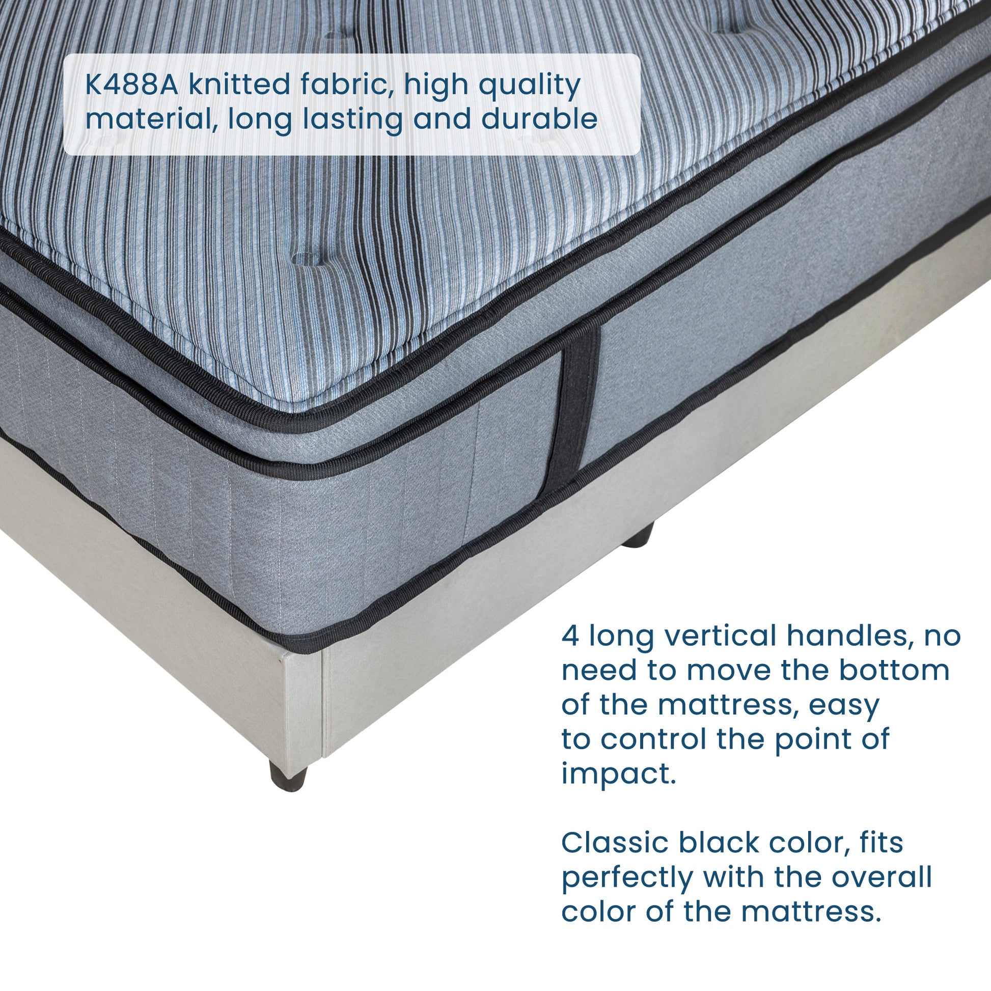 Twin Mattress,12 Inch Memory Foam Mattress Twin Size,Twin Size Mattresses Made Of Foam And Individual Pocketed Springs,Strong Edge Support,Decompression,Cool And Black Blue Bedroom Memory Foam Foam Spring Twin