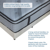 Twin Mattress,12 Inch Memory Foam Mattress Twin Size,Twin Size Mattresses Made Of Foam And Individual Pocketed Springs,Strong Edge Support,Decompression,Cool And Black Blue Bedroom Memory Foam Foam Spring Twin