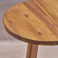 Marina Side Table Natural Stained Acacia Wood