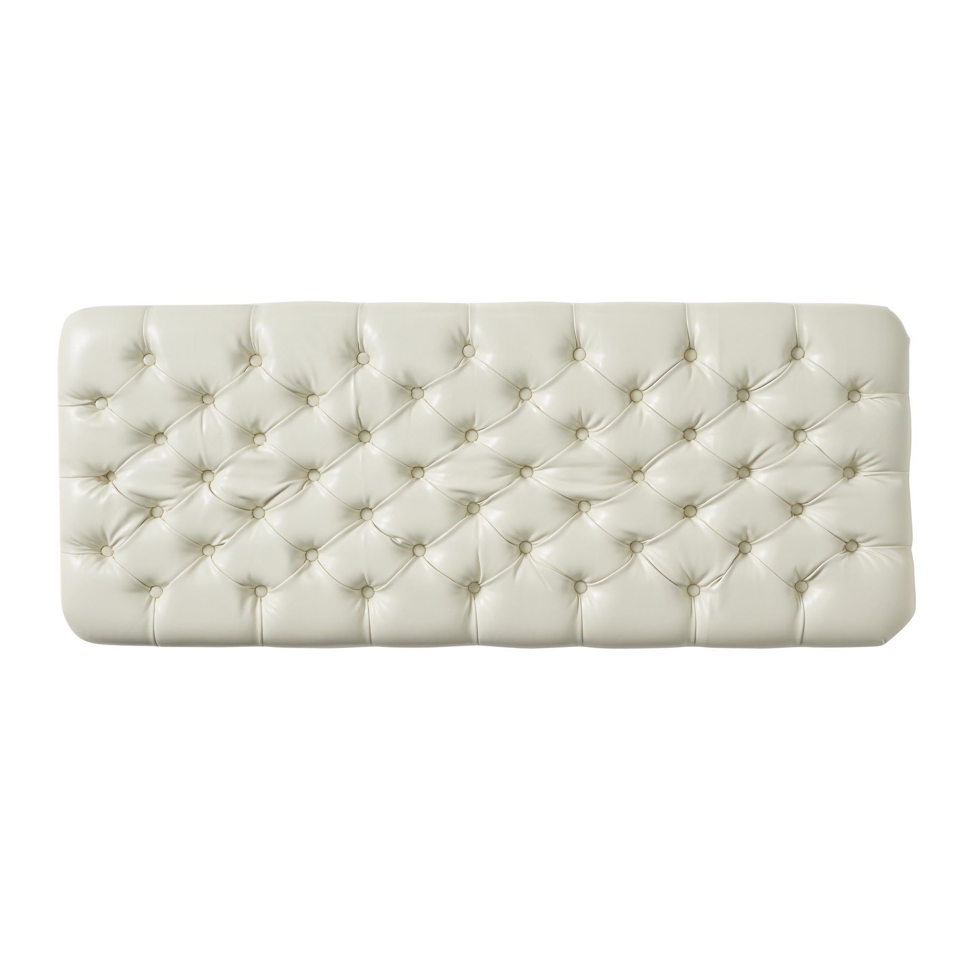 Juliana Storage Ottoman Ivory Pu
