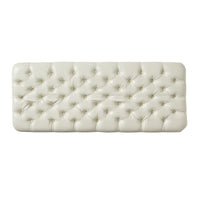 Juliana Storage Ottoman Ivory Pu