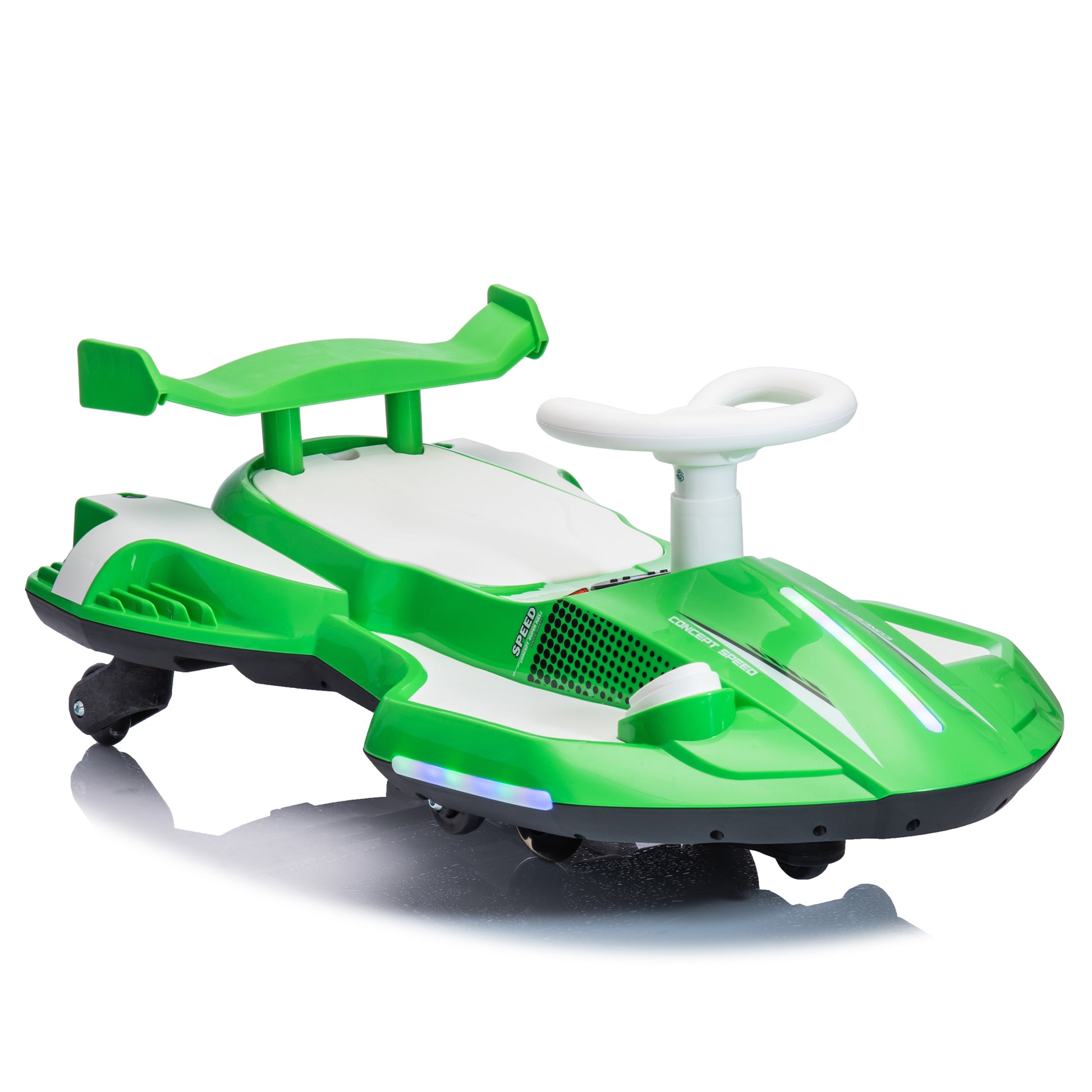 12V Kids Ride On Electric Toy,360 Degree Drift In Place,Spray Function,Front&Side Lights Design,Usb Mp3,Bluetooth,Music, 3.73 4.35 Mph,Easy Installation,Ultimate Cool Operation For Kids Aged 3 .