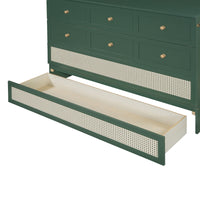 Queen Murphy Bed With Large Drawers,Green Queen Green Plywood