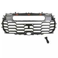 Front Grille For 2022 2023 2024 Tundra Trd Pro Grill With 3 Led Lights And Toyota Letters Matt Black Abs Abs