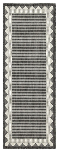 Sunshine Gc Har2014 Anthracite 5 Ft. 3 In. X 7 Ft. 3 In. Indoor Outdoor Area Rug Anthracite Polyester Polypropylene