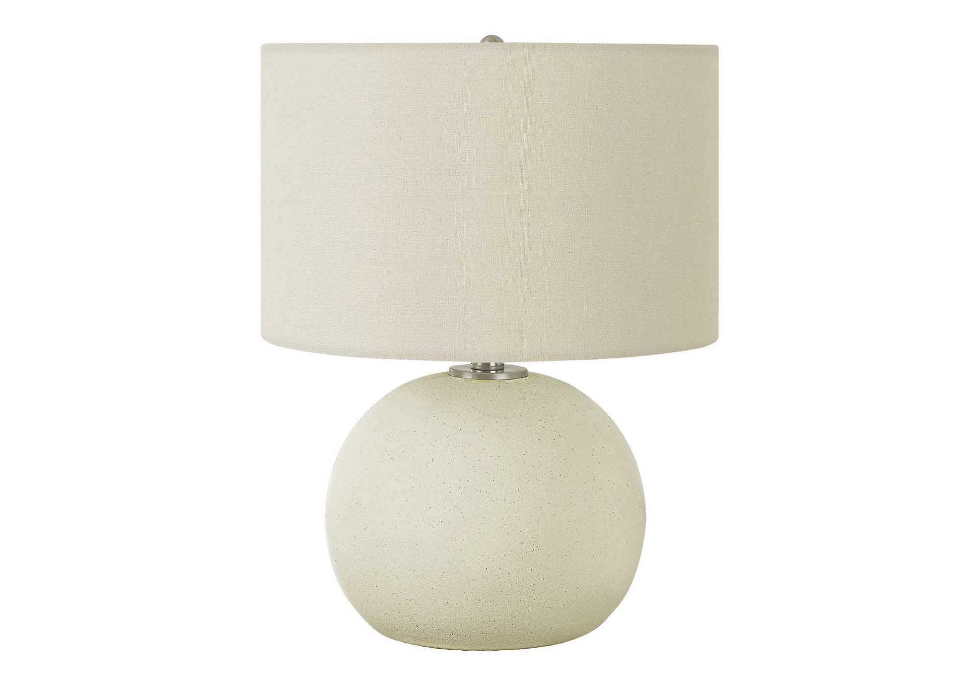 Lighting, 18"H, Table Lamp, Ivory Cream Shade, Cream Ceramic, Contemporary Cream Ceramic