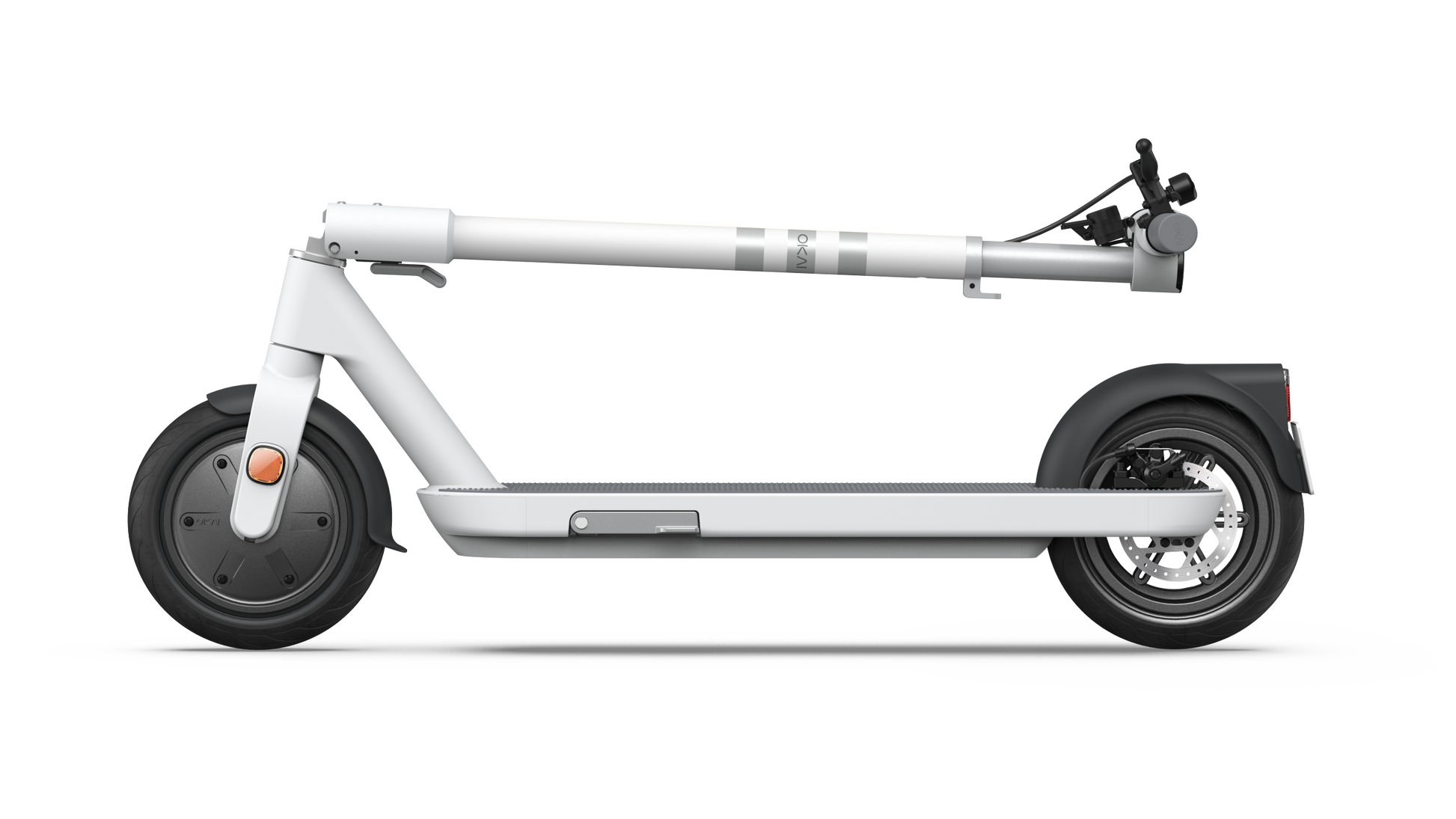 Foldable Electric Scooter W 18.6 Miles Max Operating Range & 15.5 Mph Max Speed White White Aluminum