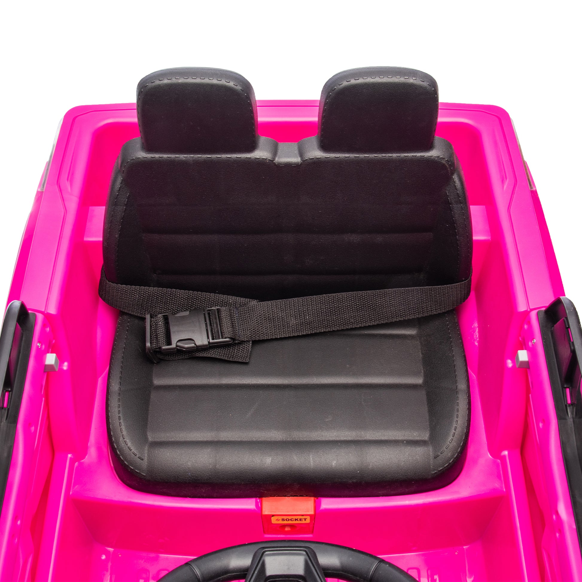 24V Kids Ride On Car W Parents Control,Licensed Chevrolet Silverado,Four Wheel Suspension,Led Lights,Bluetooth,Music,Usb,Mp3,Power Display,Speeds 2.49 3.73Mph For Kids Aged 2 5. Pink 50 99 Lbs