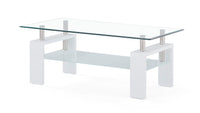 Marshall Coffee Table White Solid Wood Mdf