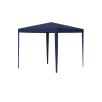 10'X10' Party Tent Outdoor Heavy Duty Gazebo Wedding Canopy 4 Removable Walls ,Blue Blue Steel