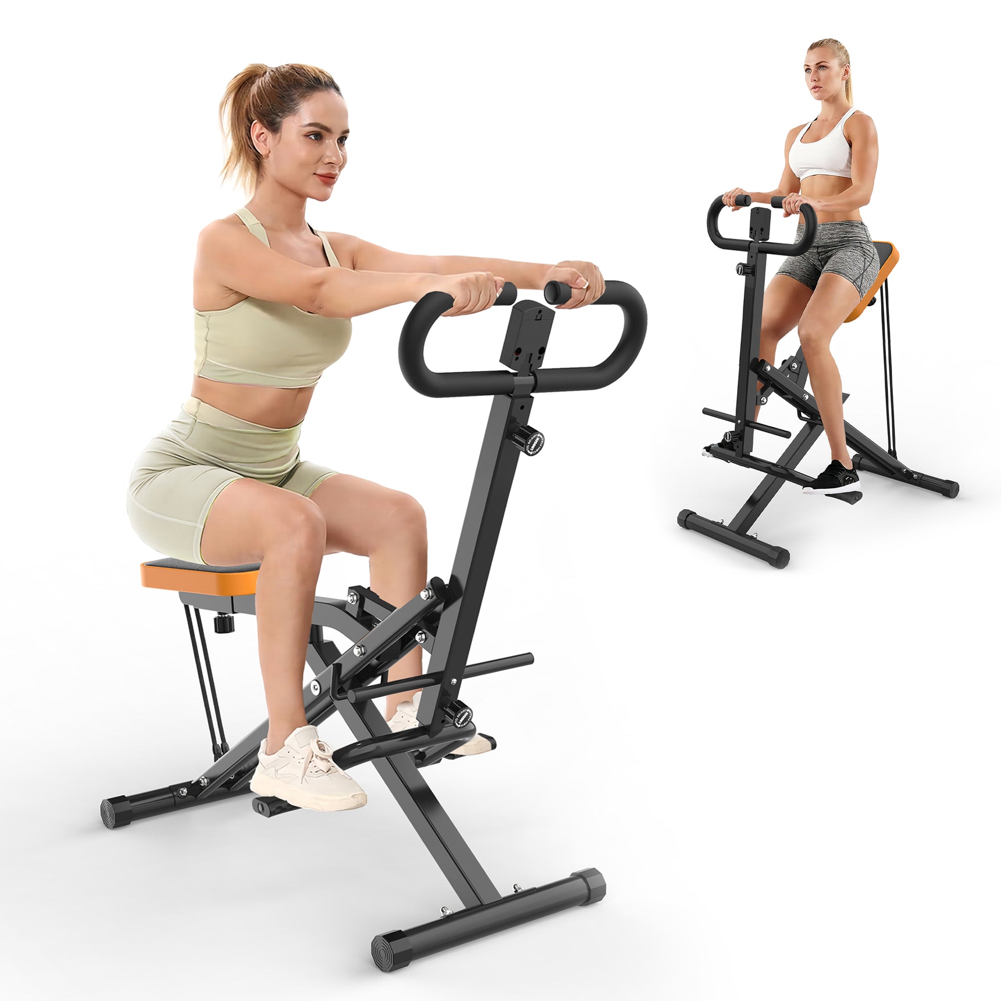 Squat Machine For Home, Assist Trainer For Glutes Workout Foldable With Resistance Bands, For Botty Glutes Butt Thighs, Ab Back Leg Press Hip Thrust For Home Gym Fitness Black Black Abs Rubber Steel Q235