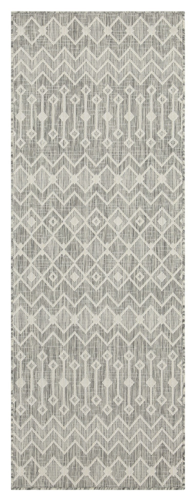 Sunshine Gc Har2021 Silver 5 Ft. 3 In. X 7 Ft. 3 In. Indoor Outdoor Area Rug Silver Polyester Polypropylene