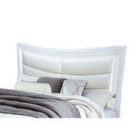 Maloise White Queen Bed White Solid Wood Mdf