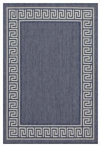 Sunshine Gc Har2001 Blue 2 Ft. 7 In. X 7 Ft. 3 In. Indoor Outdoor Area Rug Blue Polyester Polypropylene