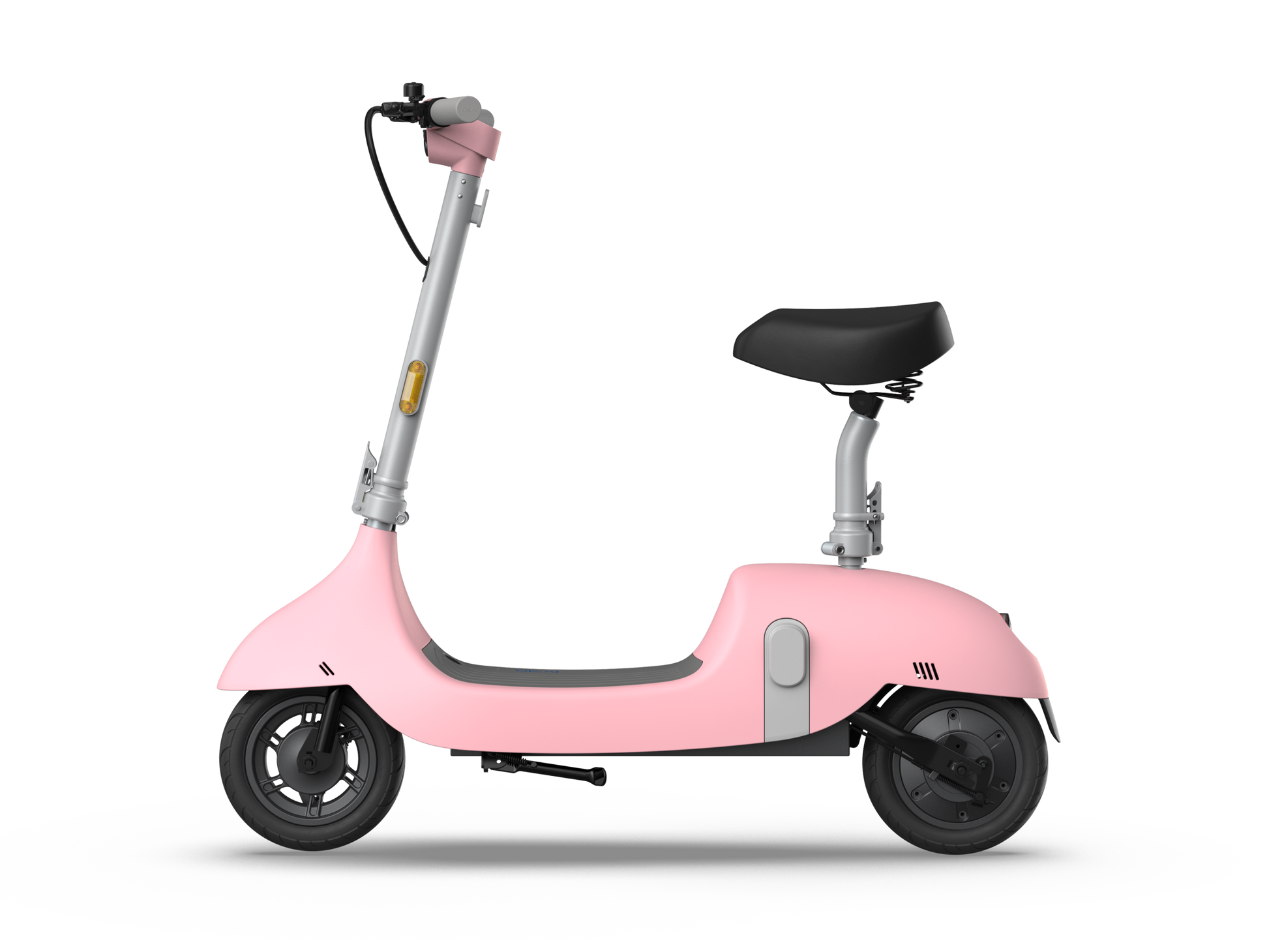 Electric Scooter With Foldable Seat W 35 Miles Operating Range & 15.5Mph Max Speed Pink Pink Aluminum