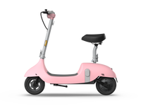 Electric Scooter With Foldable Seat W 35 Miles Operating Range & 15.5Mph Max Speed Pink Pink Aluminum