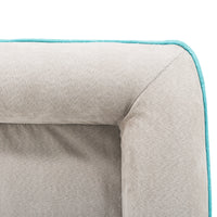 Pet Calming Small Bed Dog Cat Sleeping Soft Memory Foam Floor Bed, Waterproof, Washable Cover Multi Removable Cover Modern Dog Memory Foam Polyester