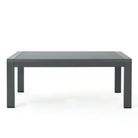 Cape Coral Kd Table Grey Dark Grey Aluminum