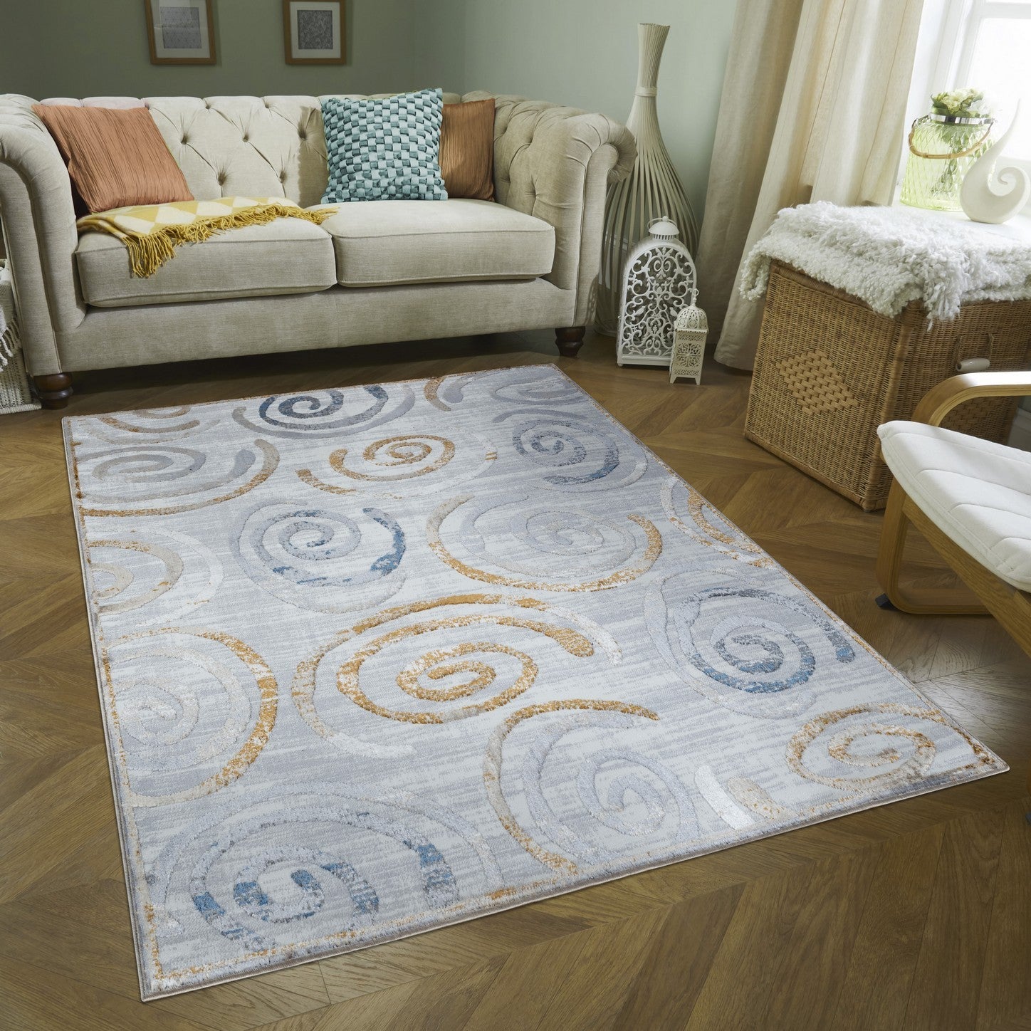 Nova Gc Soh9006 Multi 2 Ft. 7 In. X 7 Ft. Area Rug White Polyester