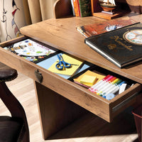 Ahoy Desk Brown Oak Particle Board