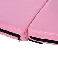 Soozier Pole Dance Mat, 2"T X 5'W Folding Pole Dance Mat For Home, Lightweight And Foldable, Pink Pink Pvc