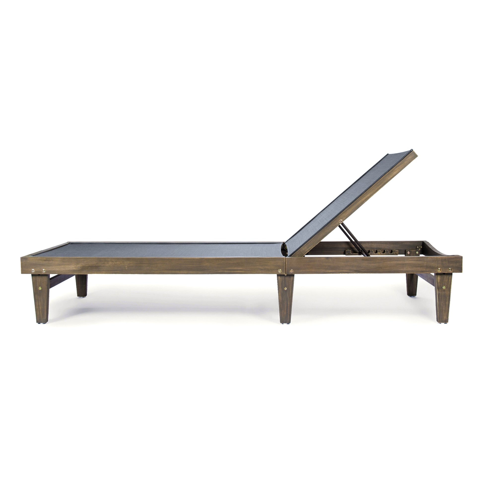 Summerland Chaise Lounge Dark Grey Mesh Dark Grey Aluminum