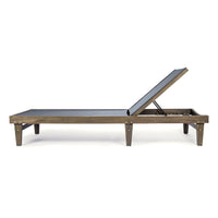 Summerland Chaise Lounge Dark Grey Mesh Dark Grey Aluminum