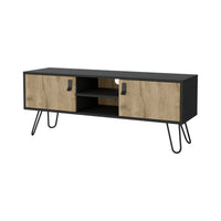 Kimball Hairpin Legs Tv Rack, Media Unit With 2