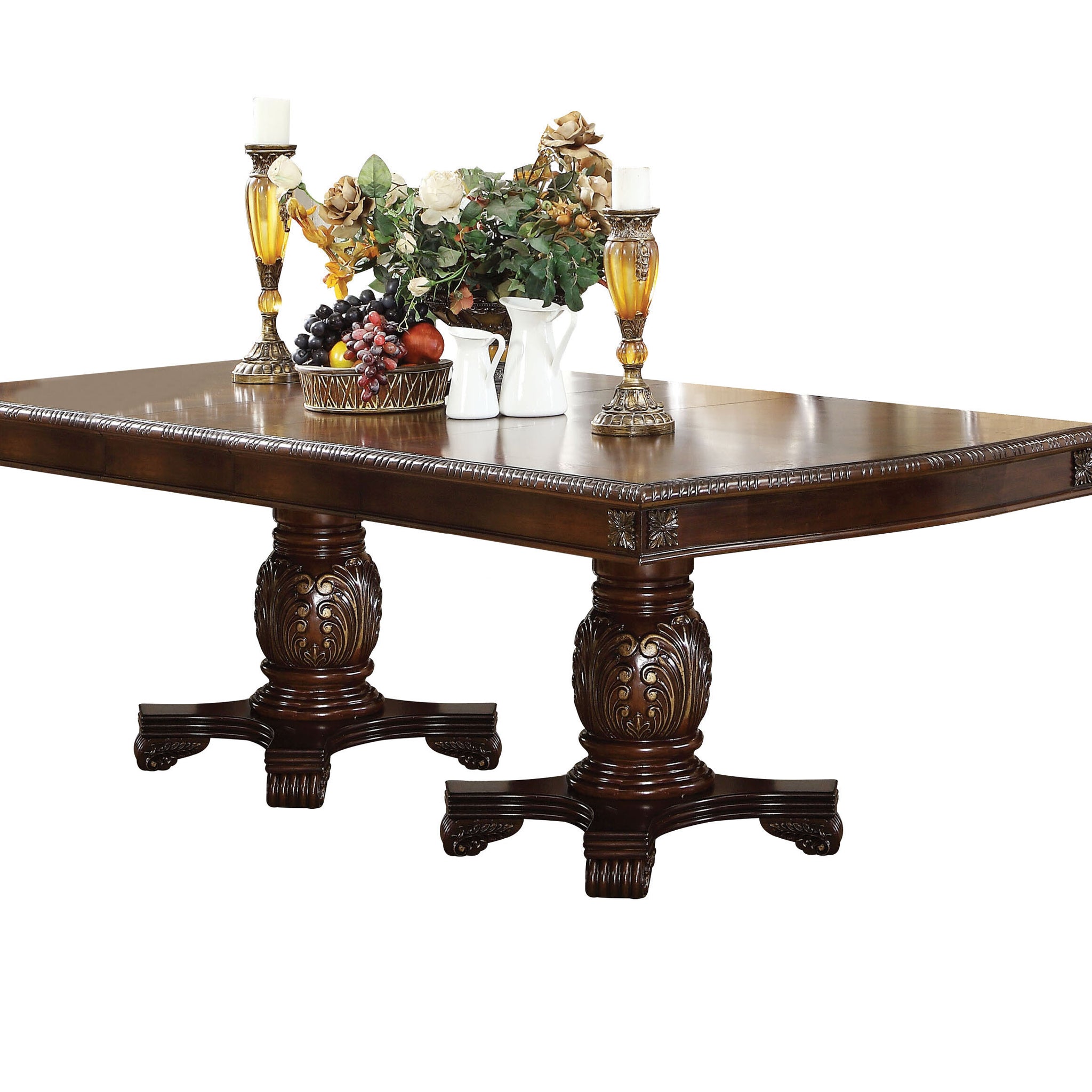 Chateau De Ville Dining Table, Espresso 64075A Espresso Wood