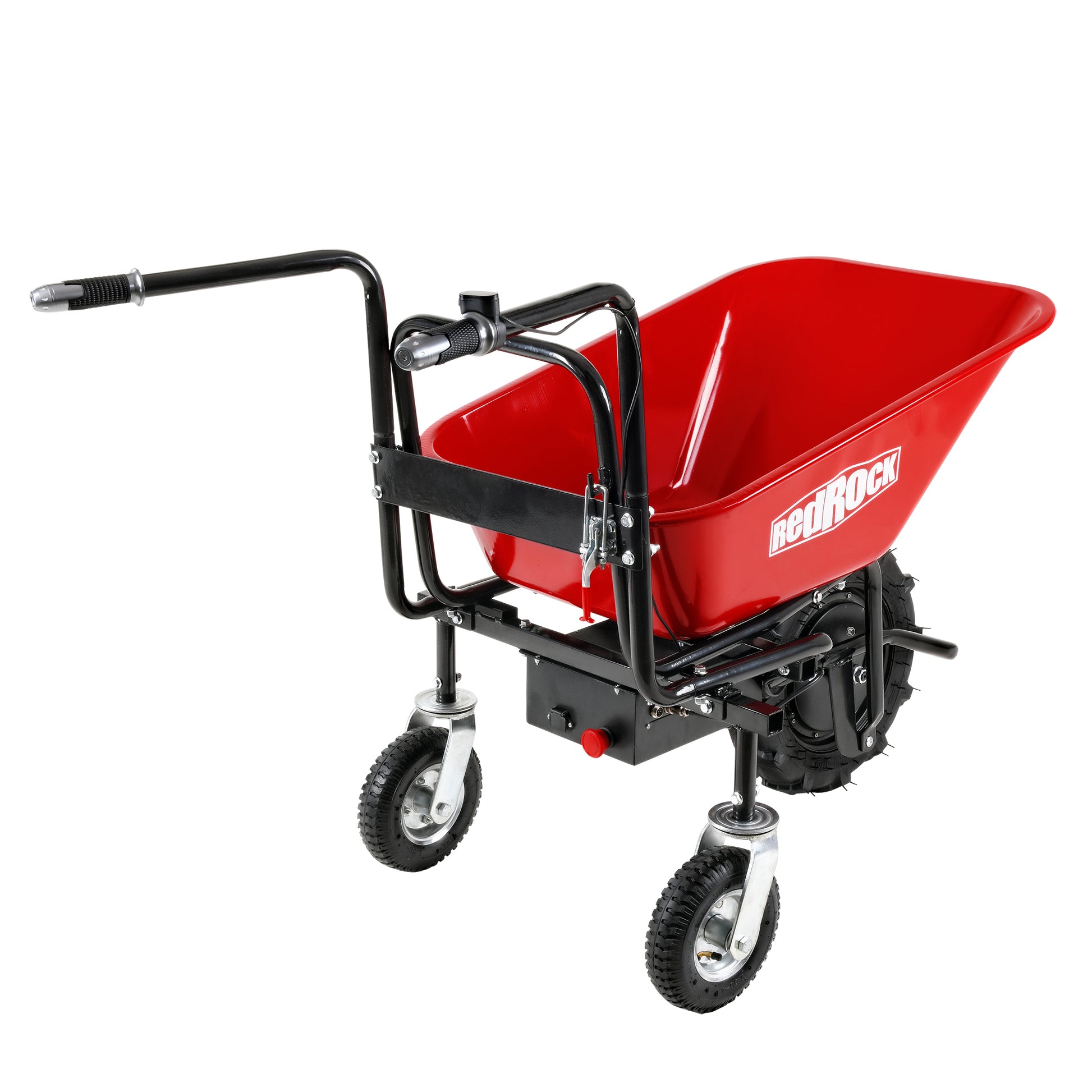 Professional Specs This Wheelbarrow Uses An Electric 24V 250W Brushless Motor System, Powered By 2 12V 12Ah Black Red Classic,Industrial Stainless Steel