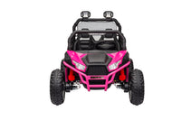 24 Volt Ride On Toys With Remote, Metal Frame Electric Powered Off Road Utv With 2 Xl Seater, 4X200W 5Mph Max, 4Wd 2Wd Switchable, 3 Speeds, Bluetooth, Storage, Pink Rose 150 199 Lbs Abs Pc Abs