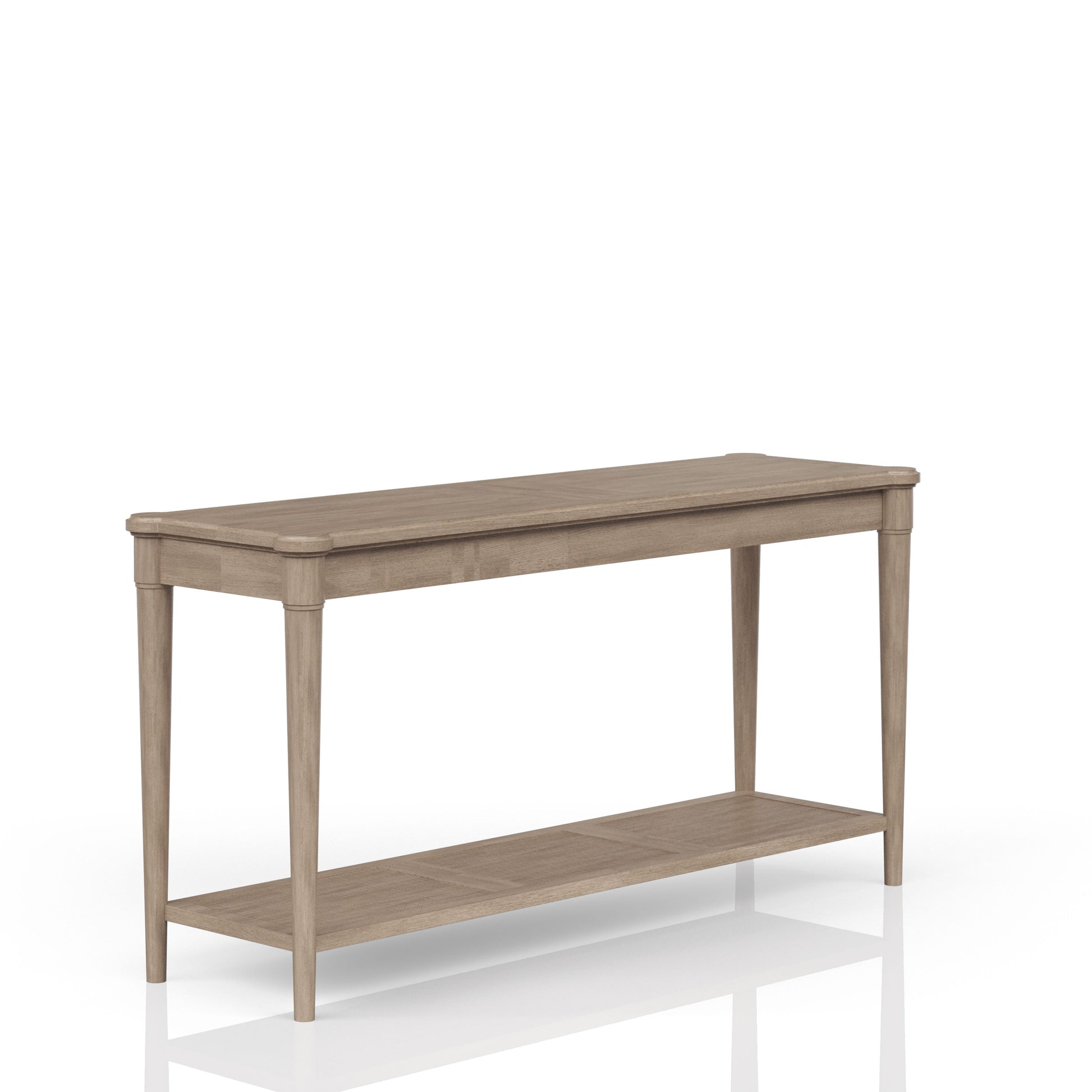 Sofa Table In Sand Finish Sand Solid Wood Mdf