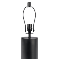 Aura Black Table Lamp With On Off Switch Black Block Base Black,White Table&Floor Lamps Metal