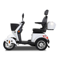 Xl3D4L Electric Mobility Recreational Travel Scooter For Adults,Mobility Scooters For Seniors, 4 Wheel Powered Mobility Scooters White Abs Pc Abs Pc