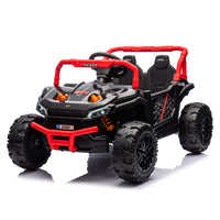 24V Kids Ride On Utv,Electric Toy For Kids W Parents Remote Control,Four Wheel Suspension,Low Start,Adjustable Speed,Multimedia Player,Early Education,Bluetooth,Rear Storage Space For Kids Aged 3 . Red 50 99 Lbs Polypropylene
