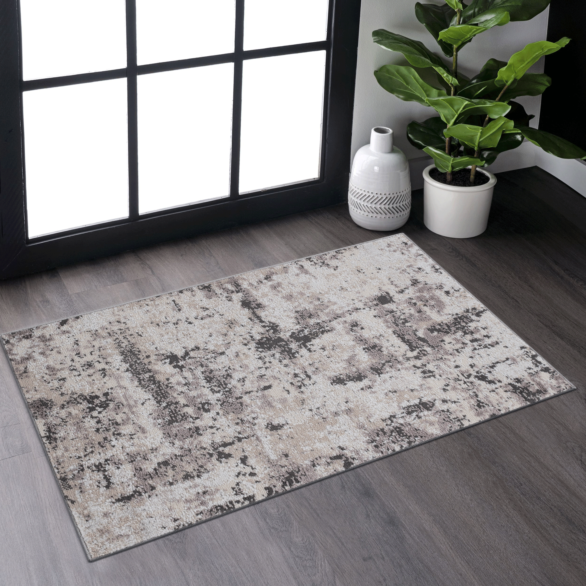 Naar Payas Collection 2X3 Cream Brown Traditional Non Shedding Living Room Bedroom Dining Home Office Stylish And Stain Resistant Area Rug Cream Brown Polyester