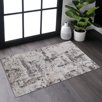 Naar Payas Collection 2X3 Cream Brown Traditional Non Shedding Living Room Bedroom Dining Home Office Stylish And Stain Resistant Area Rug Cream Brown Polyester