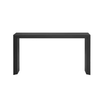 Modern Style Console Table Made Of Paulownia Solid Wood Veneer,Suitable For Foyer, Living Room, Or Entryway. Black Mdf